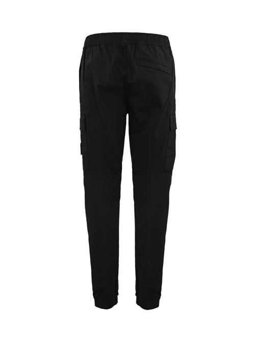 Pantalone cargo 31314 in satin Black STONE ISLAND | 811531314A0029